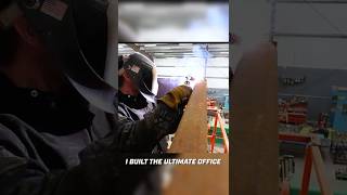 Welding a 25 foot plate for my Sci Fi Office! @FireballTool