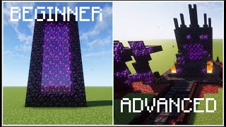 BEGINNER vs ADVANCED Nether Portals [EASY]