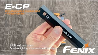 Fenix E-CP Rechargeable Flashlight With Power Bank - 1600 Lumens