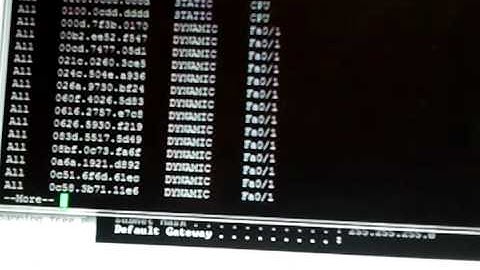 CAM table overflow
