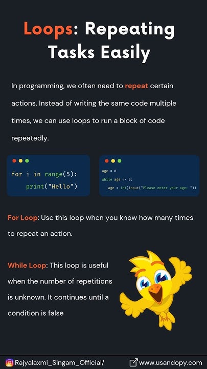 Tap to read more: https://www.usandopy.com/en/artigo/loops-simplifying ...
