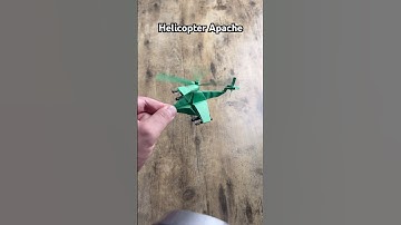 DIY PAPER HELICOPTER APACHE TUTORIAL FROM ORIGAMI WORLD CHANNEL | HOW TO MAKE ORIGAMI HELICOPTER