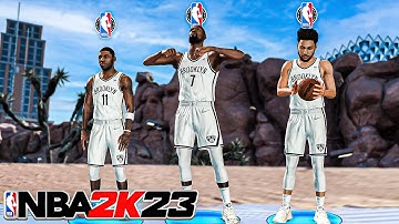 99 OVR KYRIE IRVING, KEVIN DURANT and BEN SIMMONS take over the PARK in NBA 2K23