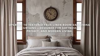 Top-Rated Faux Linen Curtains 🪟 700+ Reviews | Soft Light & Texture