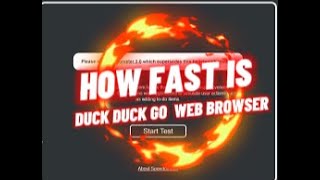 Detalles HOW FAST IS DUCK DUCK GO WEB BROWSER Actualización