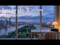 Jazz by the Window | Roosevelt Island at Blue Hour | 2-Hour Cozy Jazz BGM for Study &amp; Work