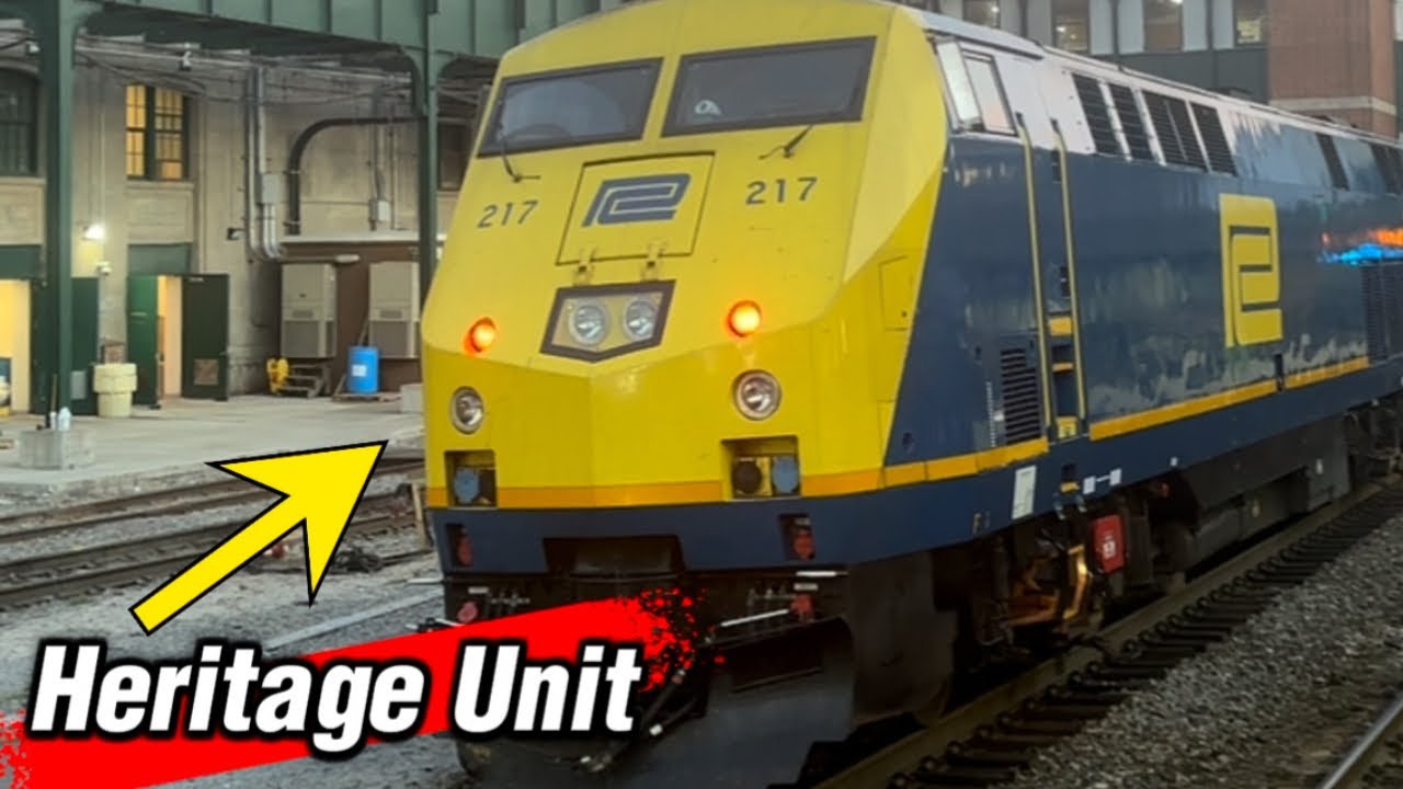 Beacon Station to Poughkeepsie Station | Metro North Railroad Penn Central Heritage Unit SPOTTED!