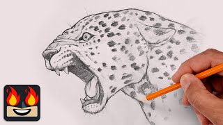 How To Draw a Cheetah | Sketch Tutorial (Step-by-Step)