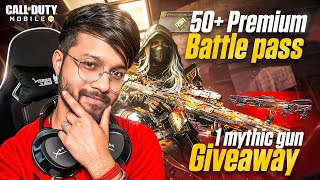 CODM INDIA LiVE | 50+ Premium Battle Pass & 1 Mythic Gun Giveaway | Celebrating 50K Subscribers