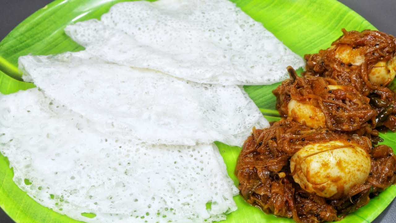 പൂ പോലെ സോഫ്റ്റ് ആയ നീർദോശയും മുട്ടക്കറിയും /Neer Dosa & Mutta Curry / Quick Breakfast/ Instant Dosa