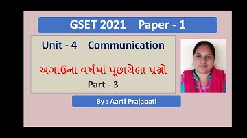 GSET 2021// Unit - 4 // Communication // PYQs // Part - 3