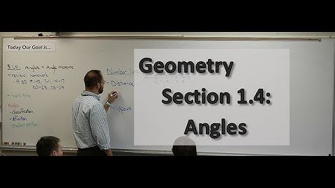Geometry Section 1.4: Angles & Angle Measure