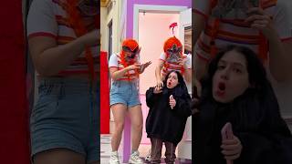 The Demogorgon twins grabbed the dwarf…😮🤭 (not for kids) #strangerthings #pranks