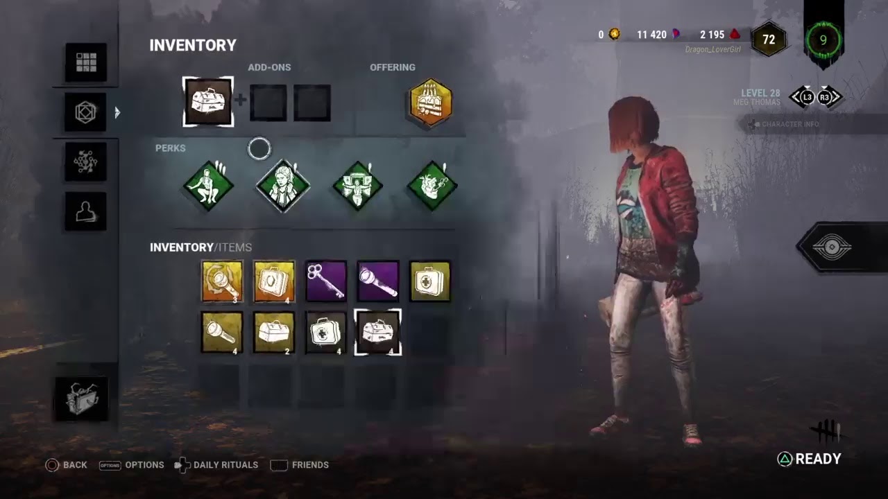 Dead By Daylight Working on Survivor Meg - YouTube