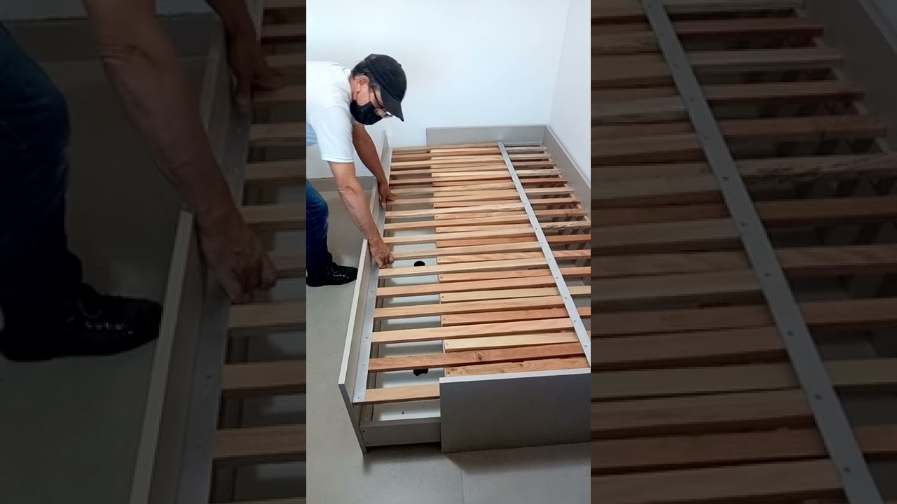 Cama 3 em 1 Casal solteiro e auxiliar. valor r$ 3.450. Ripa madeira maciça e barra de ferro.