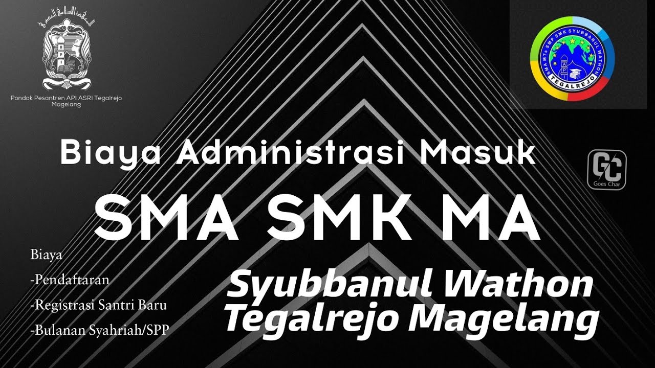 Biaya Masuk SMA SMK MA Syubbanul Wathon