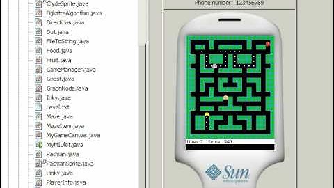 Pacman in Java Microedition (j2me)