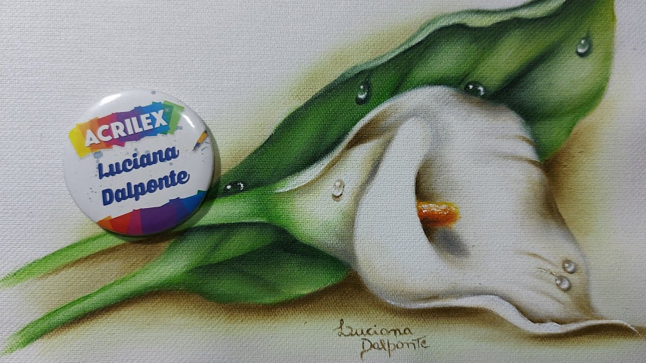 Aprenda à Pintar Copo de Leite. Luciana Dalponte