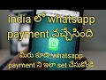 How to activate whatsapp payment | How to send money with whatsapp payment in Telugu | Srinu