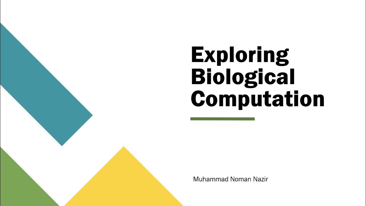 Next Generation Computing & Biocomputing Presentation | Muhammad Noman Nazir