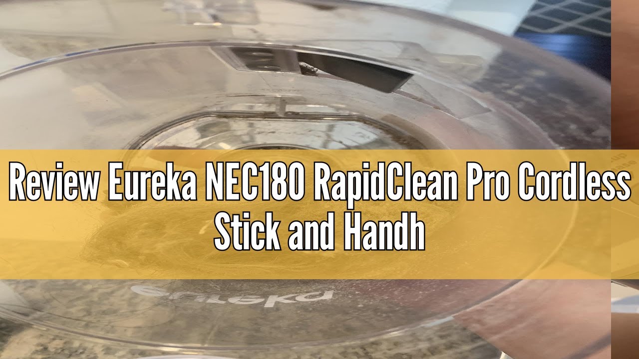 Review Eureka NEC180 RapidClean Pro Cordless Stick and Handheld Vacuum Cleaner for Hard Floors, Batt