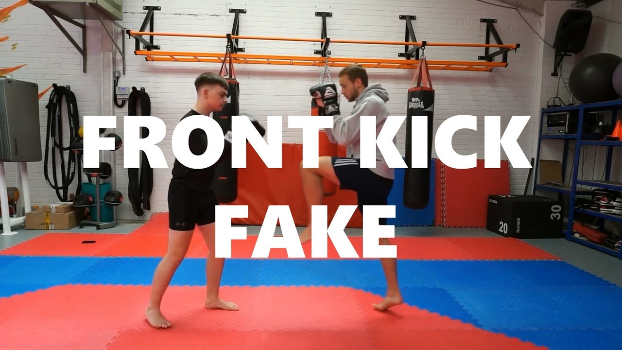 3 attacks using the front kick fake