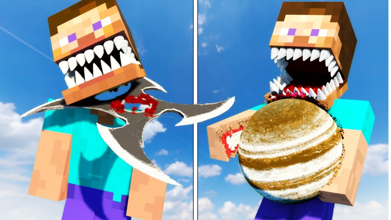 Can MONSTER STEVE Survive SHURIKENS and PLANETS!? | Experiments in Teardown