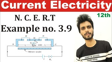 🔴 Physics N.C.E.R.T example 3.9 class 12th | example 3.9 physics class 12