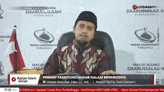 LIVE Prinsip tanggungjawab dalam bermedsos - Ustadz Abdullah Zaen, Lc., MA.
