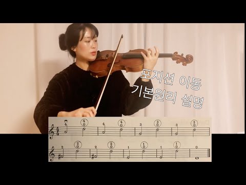 [독학 기본기 8] 포지션 이동 준비 1(첫 단계)포지션 걸음마 changing position 취미 초보 바이올린