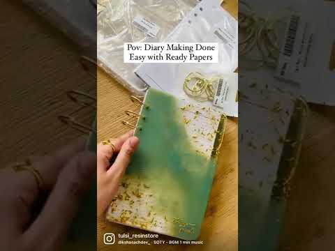 Resin Diary Resin Book For Beginners Resin Tutorial Resin Resinart Resinartist Diyresin 