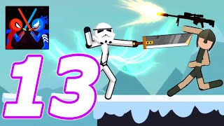 Spider Stickman Fighting - Supreme Warriors - Gameplay Walkthrough Part 13 - Trooper (Android) screenshot 4