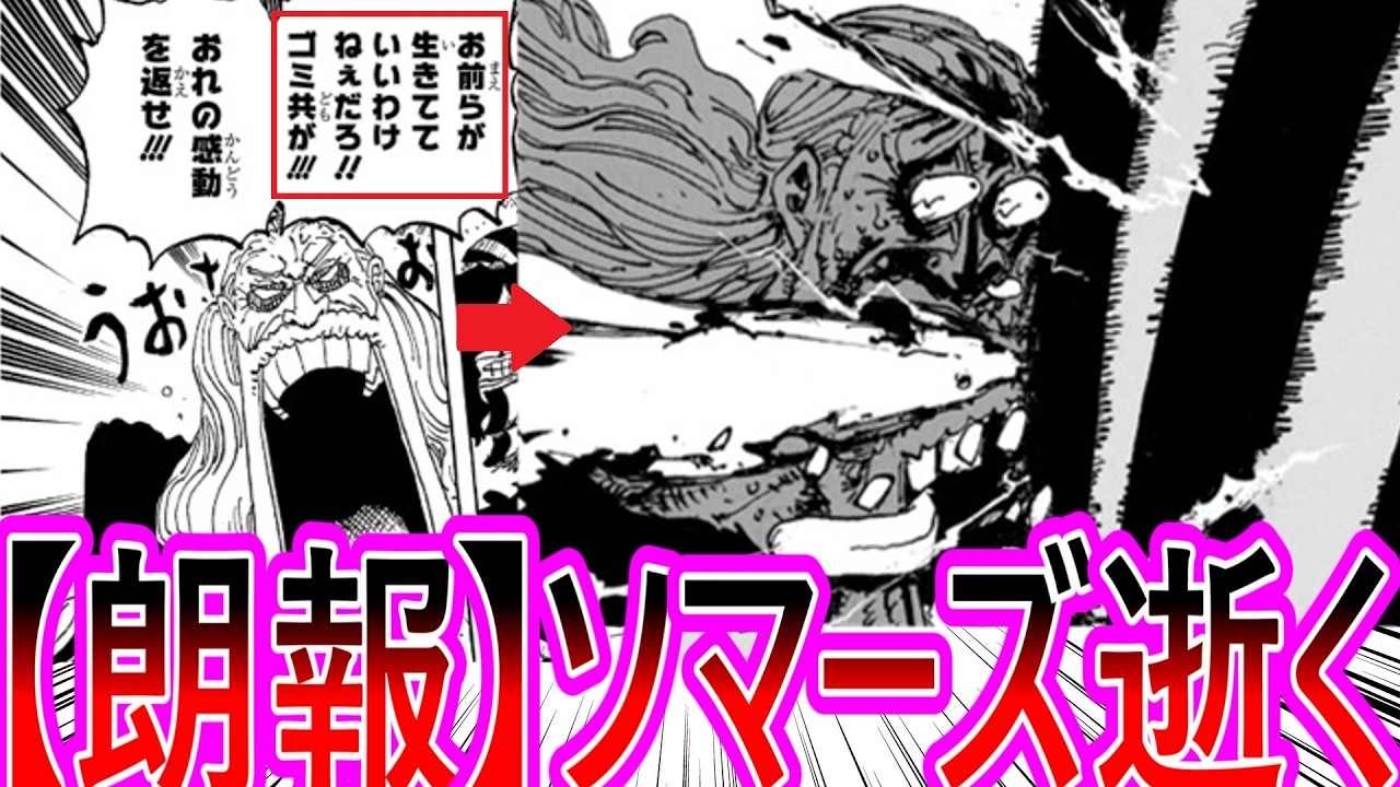 【ワンピース】最新1175話 わかりやすくヘイトを集めていたソマーズが無事にボコボコにされてひとまず安心する読者の反応集