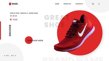 Web Design for shoes e-commerce | UI Landing Page | Adobe XD (Speed Design)