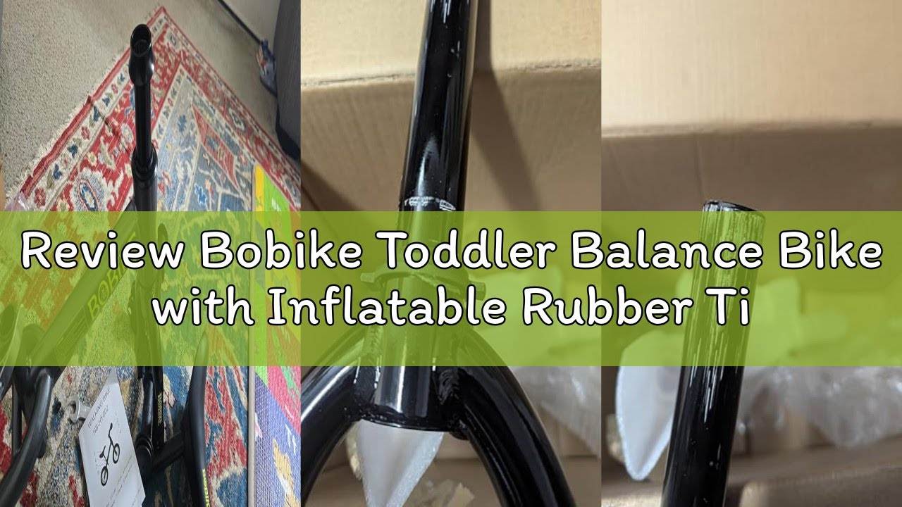 Review Bobike Toddler Balance Bike with Inflatable Rubber Tires, Kids Push Balance Bike Toys for 18