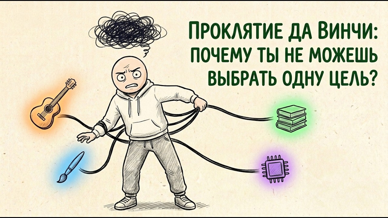 Проклятие Да Винчи: Почему ваш мозг не может выбрать одну цель?