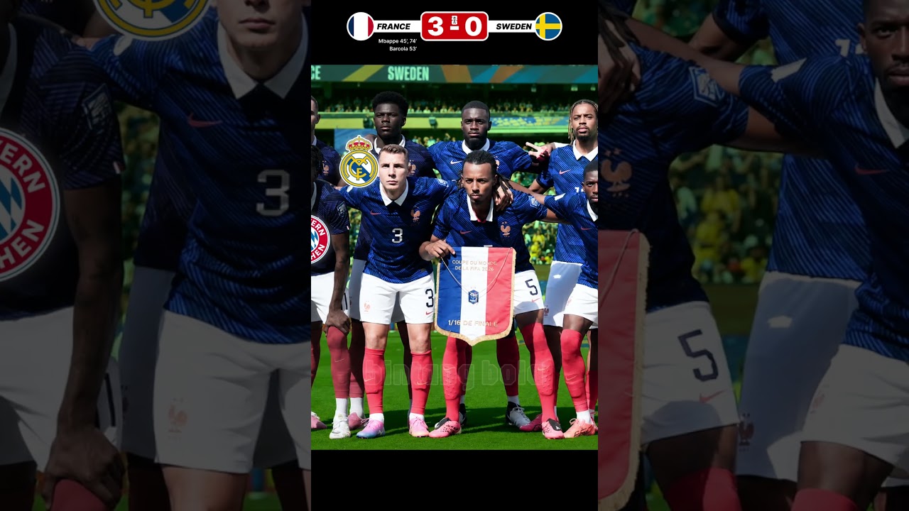 France 3-0 Sweden FIFA World Cup 2026 #shortsfeed