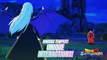 NEW RIMURU TEMPEST! UNIQUE INTERACTIONS DRAGONBALL SPARKING! ZERO MODS! #rimuru