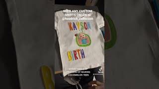 CUSTOM COCOMELON T SHIRTS FOR BIRTHDAY PARTY #custom #customclothing #clothingbrand #customapparel