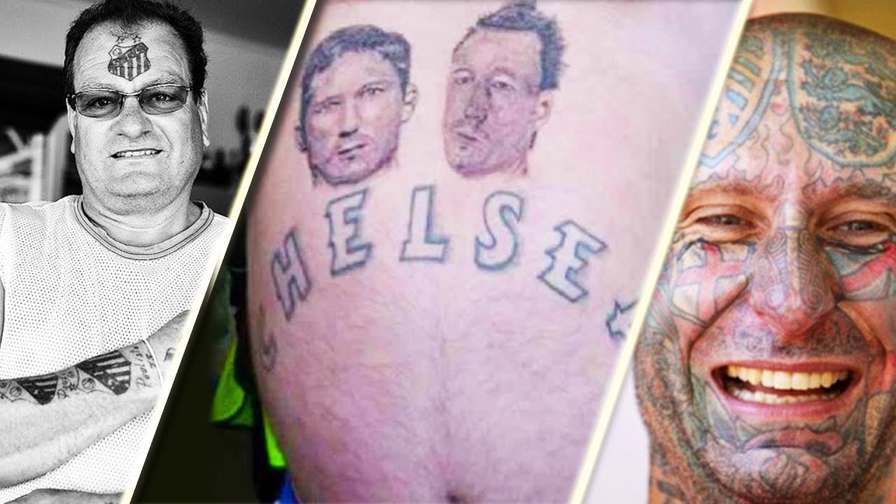TOP 10 WORST FOOTBALL FANS TATTOOS YouTube