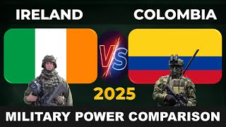 Ireland vs Colombia Military Power in 2025 | Colombia vs Ireland Military Power in 2025