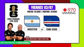 ARGENTINA VS CABO VERDE - 970 UNIVERSAL