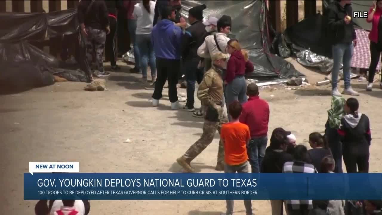 Youngkin deploys Virginia National Guard to southern U.S. border - YouTube