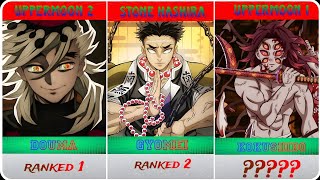 All Hashira & Upper Moons Ranked From Weakest To Strongest Demon Slayer