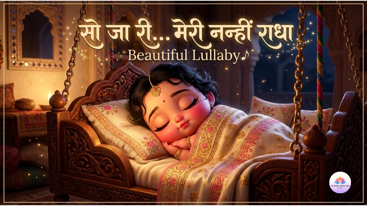 So Ja Meri Nanhi Radha | Lullaby for Baby Girl | Most Beautiful Lullaby for Your Little Princess 💙✨