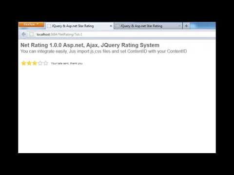 NetRating, Asp.net Star Rating Based on Ajax and JQuery