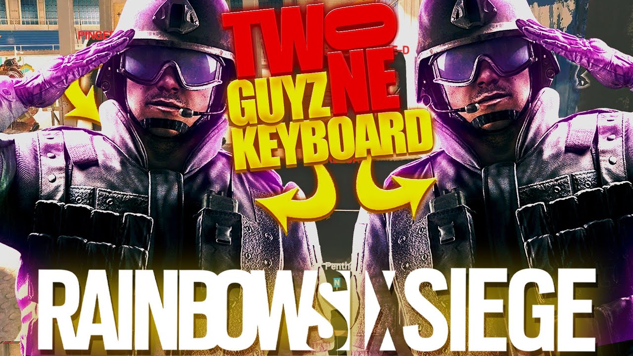 2 GUYS 1 KEYBOARD💯 | Extrem LUSTIGE Rainbow 6 Challenge😅