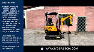 MINIESCAVATORE JPC HT18 MOTORE KUBOTA