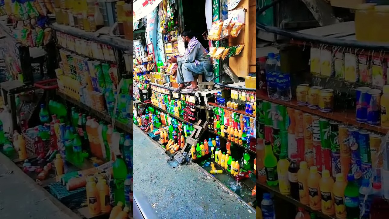 Innovative Shopkeeper Keeping Drinks Cold with River Water in Swat Kalam Valley 