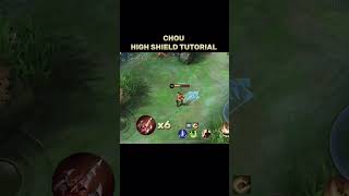 ✅Chou high shield tutorial #mobilelegends #mlbb #tutorial #highlights